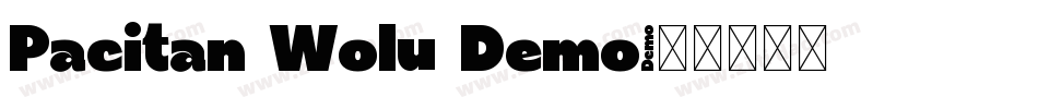 Pacitan Wolu Demo字体转换